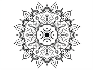 Arabic dacorative mandala design vector