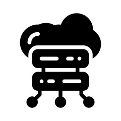 cloud glyph icon