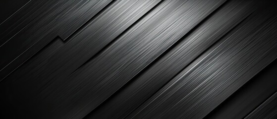 Obraz premium Smooth black metal texture featuring subtle lines and shadows creating a refined and sophisticated backdrop