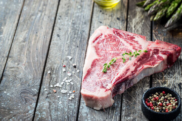 Raw T-bone Steak