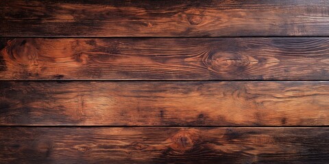 Naklejka premium Close-up image of wooden planks showcasing varying textures and shades of brown, highlighting their natural beauty.