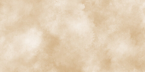Brown Grunge texture background with grainy effect, brown watercolor background hand-drawn with cloudy strokes of brushes, brown old vintage paper texture with cloudy stains.