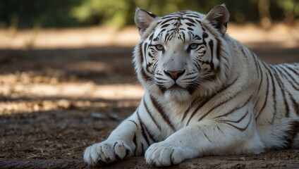 Obraz premium white bengal tiger