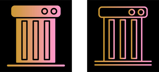 Carbon Heater Vector Icon