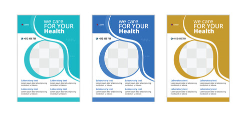 Modern Medical flyer Design and unique. editable flyer template