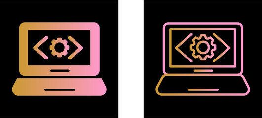 Fototapeta premium Code Optimization Vector Icon