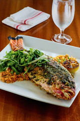 Whole Grilled Red Snapper