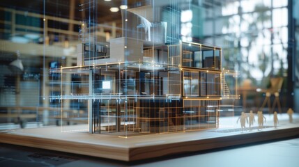 Modern House Architectural Model Design: 3D Rendering and Visualization