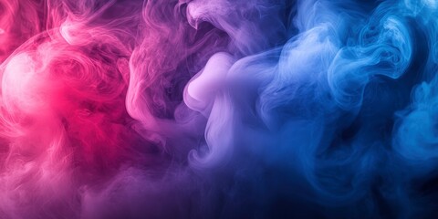 Fototapeta premium Abstract smoke on a dark background , ai