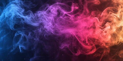 Fototapeta premium Abstract smoke on a dark background , ai