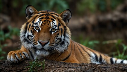 Obraz premium tiger in the zoo