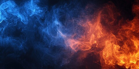 Abstract smoke on a dark background , ai