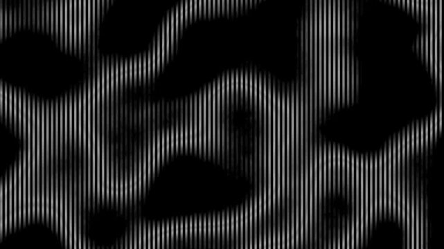 black and white abstract lined wavy loop background
