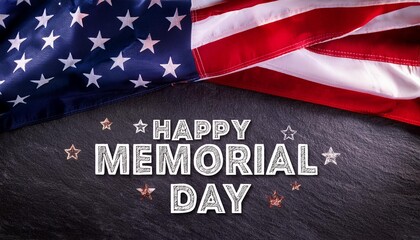 Fototapeta premium Independence Day Card - Usa Flag With Sparkler On Black Stone And Abstract Bokeh - 4th July Text