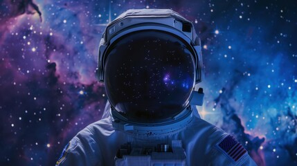 The astronaut in space