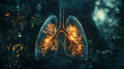 An innovative infographic showcasing the latest breakthroughs in human lungs healthcare. Doctor online concept