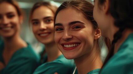 Fototapeta premium Women in Medical Scrubs