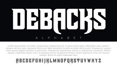 Luxury Dbacks alphabet letters font for logo