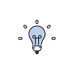 Ideas icon design with white background stock illustration