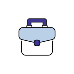 Briefcase icon design with white background stock illustration