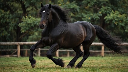 Fototapeta premium horse running