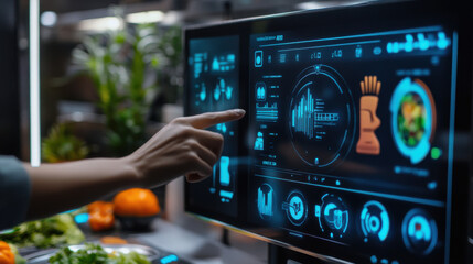 Prototype smart appliances being showcased at a technology exhibition