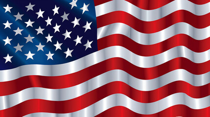 Obraz premium american waving flag background