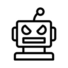 Robot line icon