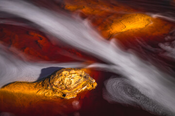 texturas y colores de la mina de hierro de RioTinto