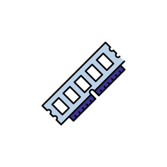 Ram icon design with white background stock illustration