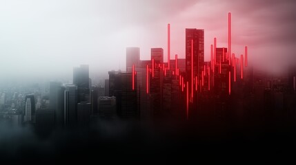 Fototapeta premium When Stocks Storm the Skyline