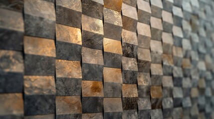 Decorative wall covering in a house business or hotel