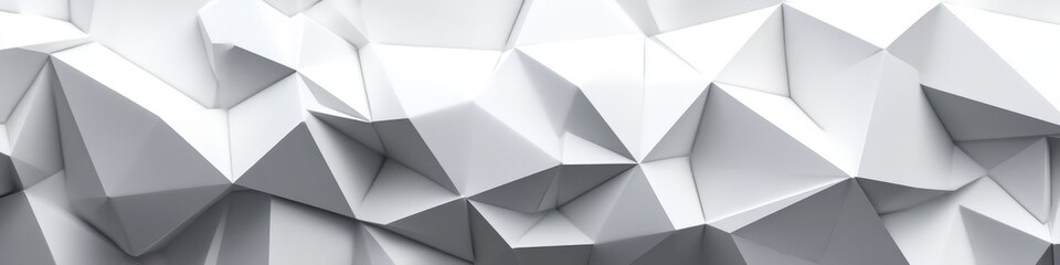 Abstract white low poly background w
