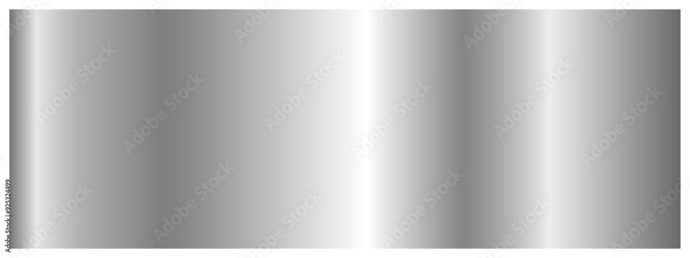 Aufkleber silver metallic gradient. a banner with a metallic gradient texture. vector format eps 10.