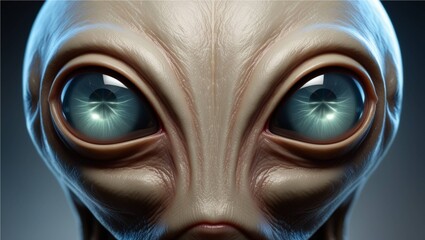  "Eyes of the Cosmos: The Alien's Luminous Gaze"