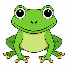 Frog art vector illustration