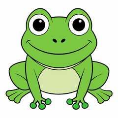 Frog art vector illustration