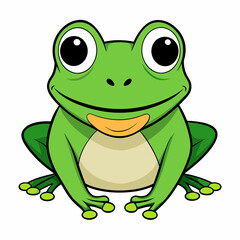 Frog art vector illustration
