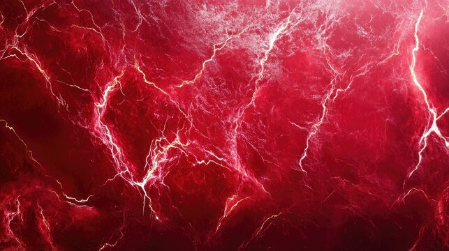 electric texture. red lightning on dark sky background. Thunderbolt Background	