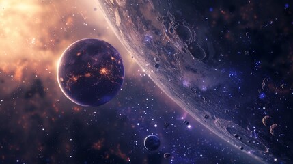 Cosmic Dance: Planets and Stars in a Distant Galaxy