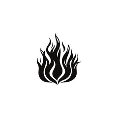 Simple and minimalist fire logo