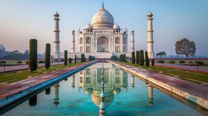 Taj Mahal: A Majestic Marble Mausoleum in India