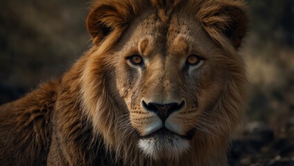 portrait of a lion