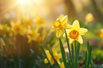 Daffodils in the Sunlight