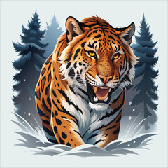 Tiger animal vector