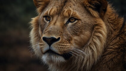 Fototapeta premium portrait of a lion