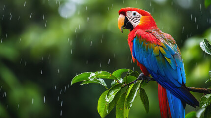 Fototapeta premium Tourism in Costa Rica: Experiencing rainforest adventures,