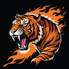 Tiger animal vector