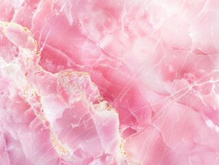 Vibrant pink marble abstract background, ideal for wall art, textures, or backdrop. Geological marvel showcasing the beauty of nature and stone.