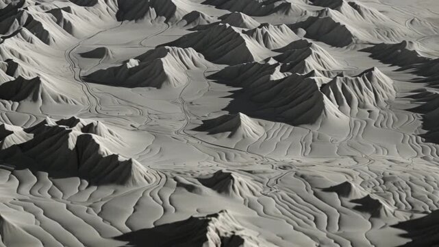 Dry mountain black and white background
